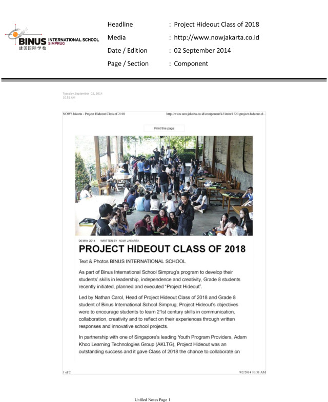 Project-Hideout-Class-of-2018