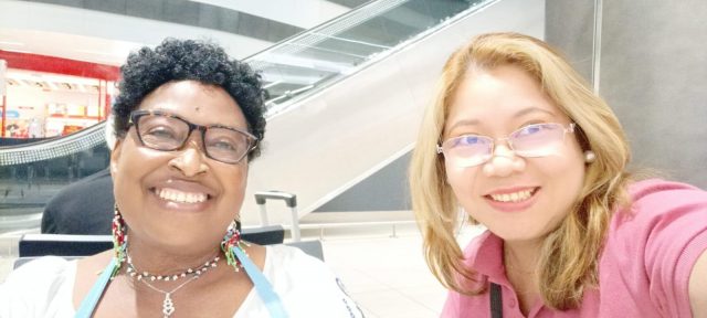 with Margaret, Director of IAsL Kenya