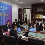 BINUS Simprug representatives participating                      in the Round Table Conference with the topic
entitled “Relationship between Civilization
Inclusiveness and Economic Prosperity”.                                                                                                 
