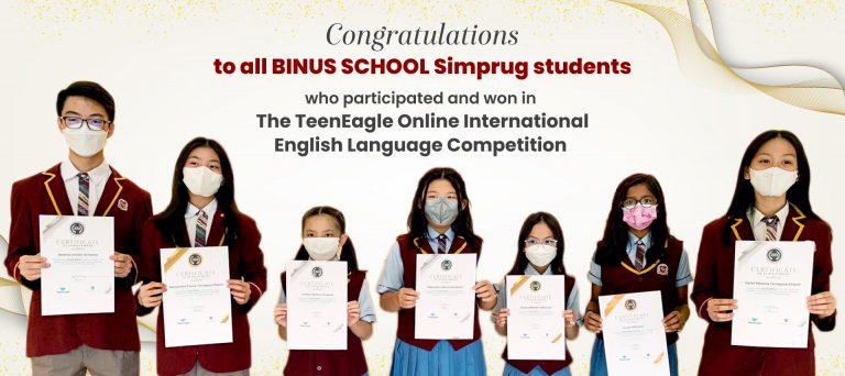 BINUS Simprug Students Triumph at TeenEagle English Competition