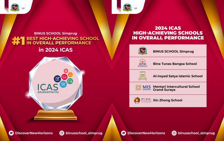 BINUS SCHOOL Simprug Named #1 Best High-Achieving School in Overall Performance in Indonesia!